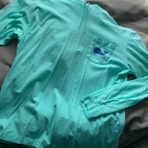 Vineyard Vines mint long sleeve hooded pullover